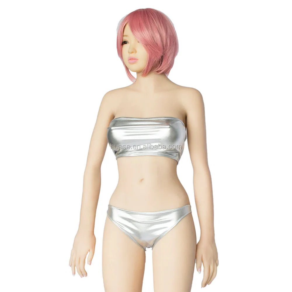 

Sexy Sleepwear Lingerie Temptation Bra Underwear Nightwear Casual Leather Lingerie Bikini With Plus Size Available, Silver