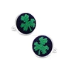 2017 Hot Sale High Quality Navy Shamrock Needlepoint Cuff Links Golf Competitive Price