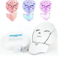 

oem service pdt professional red blue yellow color light therapy 7 colors facial led mask