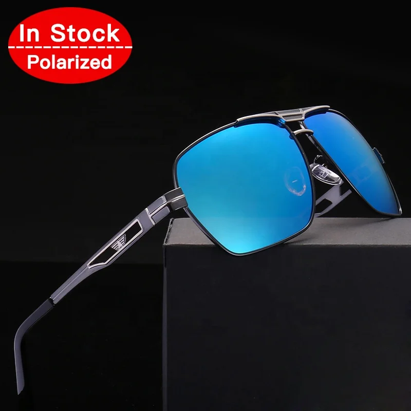 

2019 In Stock Factory Classic Metal Vogue OEM Custom Logo Wholesale UV400 Men Sun Glasses Eyewear Polarized Sunglasses 2648