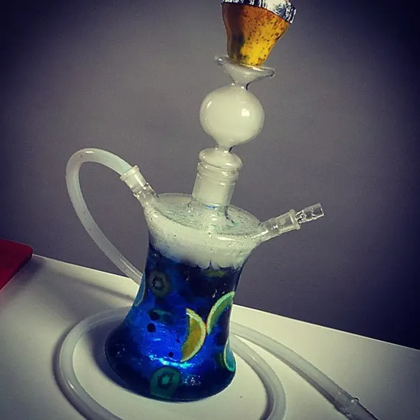 

dubai colour smoke glass hookah shisha with 1m hose, N/a