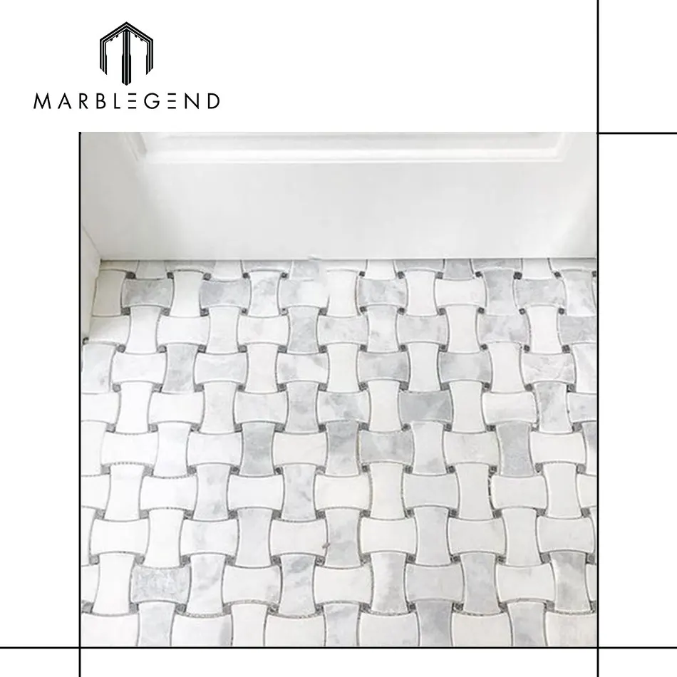 New Design Nonslip Marble Stone Mosaic Bathroom Floor Tiles Buy