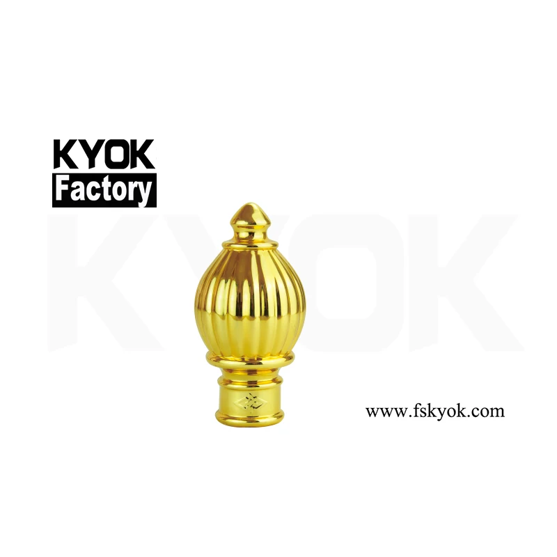 

KYOK Plastic Curtain Rod End Caps Professional Export Branded Curtain Rod Head All Size Of Curtain Rod Finial M913, Gp/cp/ab/ac/ss/sn/mb/bk/bks