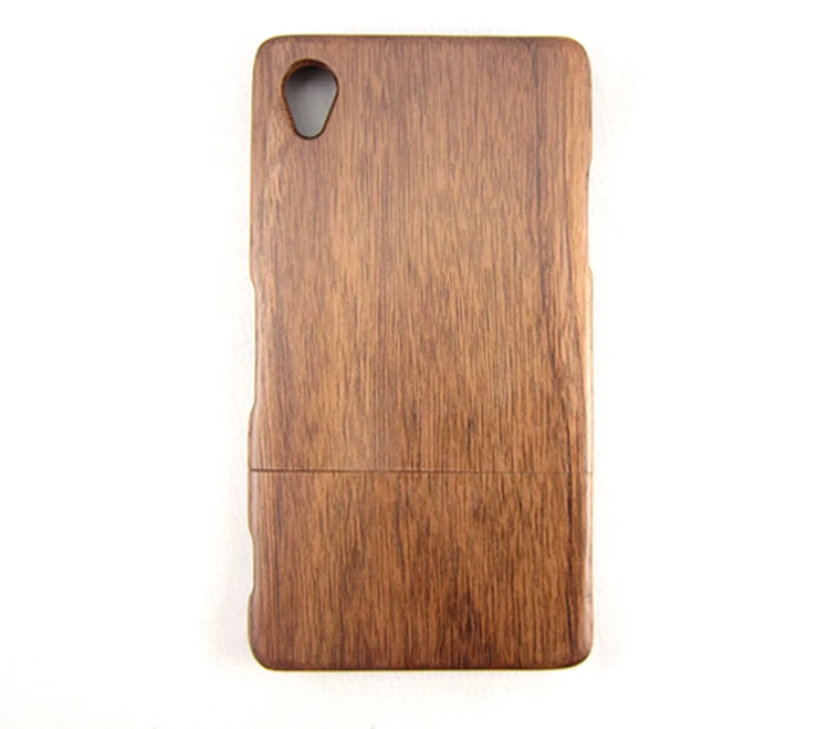 

Custom Real Wood Cell Phone Case For Sony Z1 Unique Shock Black Walnut Phone Cover Wooden Phone Shell