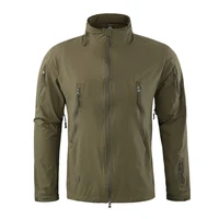 

China factory waterproof Hidden Hood Military windbreaker soft shell jacket