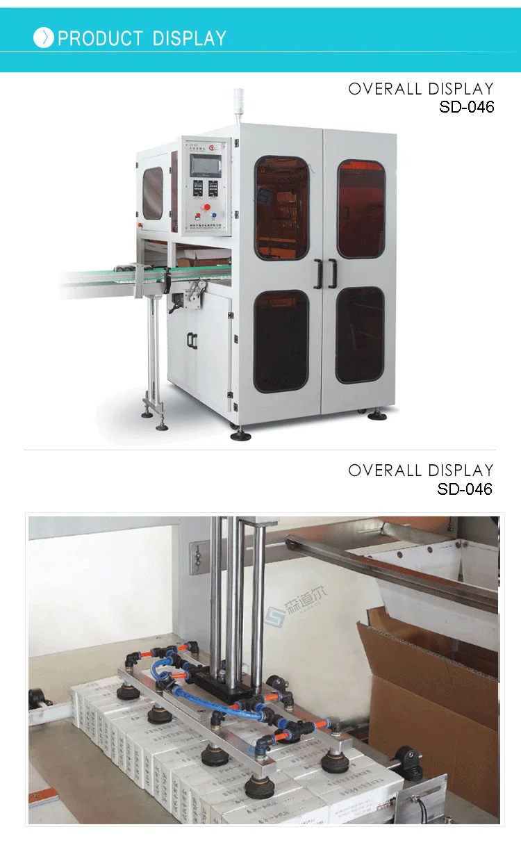 PLC control Man - Machine Interface Operation Food and Medicine case filling machine