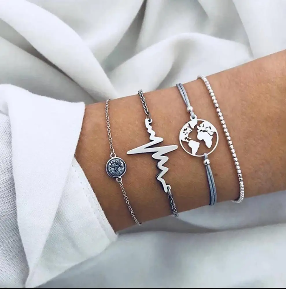 

Custom adjustable 925 bangle women bracelets with leaf mark, Gold / silver /black