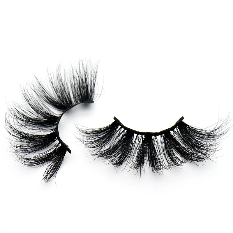 

New arrival 27mm mink lashes false eyelashes with private label own brand China vendor