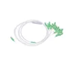 Factory produce 0.9mm Steel Tube 1x16 Mini Block less Fiber Optic PLC Splitter with SC/APC Connector