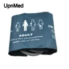 Blue color NIBP cuff with flap,adult single tube BP cuff