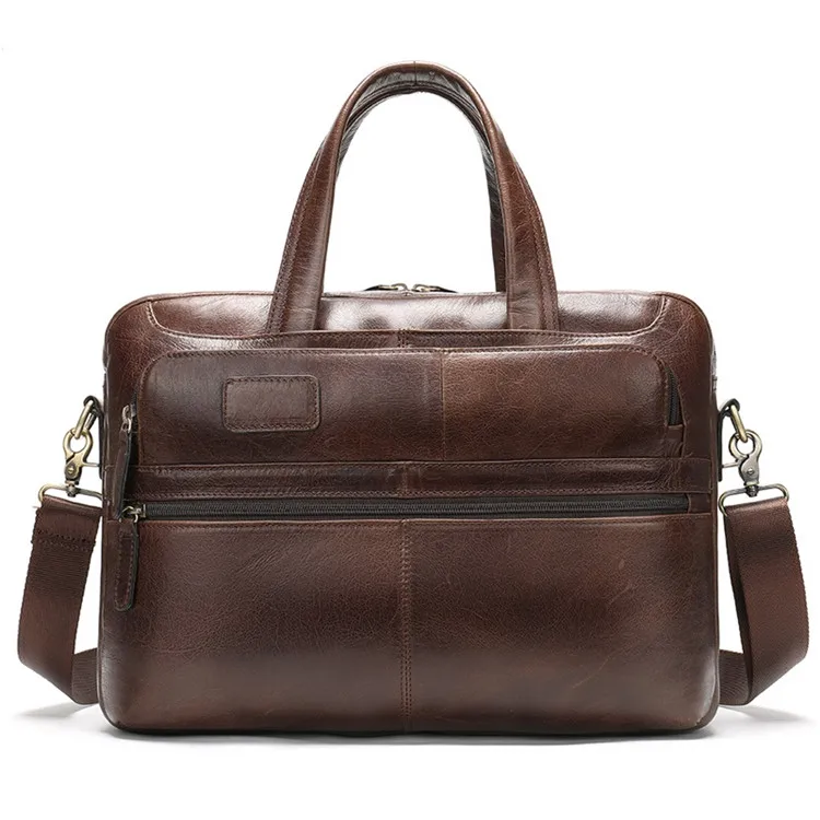 

Accept Customized Logo factory Drop Shipping Wholesale Mini Mens High Quality Waterproof Genuine Leather Soft Briefcase, Reddish brown
