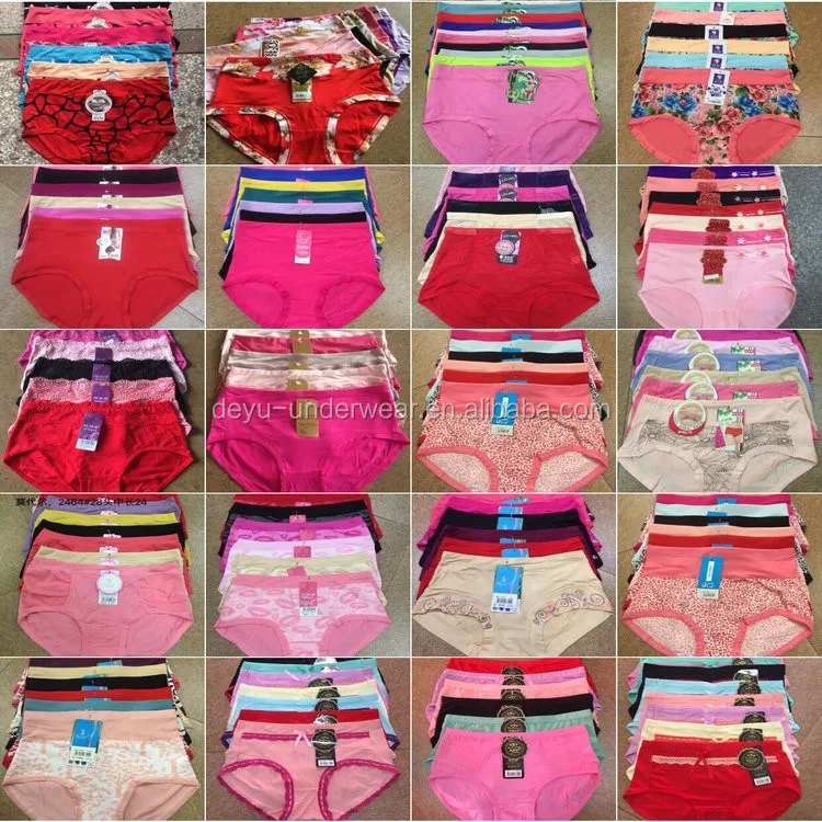 

0.47USD Cotton And Bamboo Material Ramdom Mixing Fllowers Big Waist Size 29-33cm Lingerie /Panty/Underwear (gdzw076)