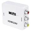 Mini compuesto CVBS RCA sistema de pesos americano a HDMI convertidor Adapte AV2HDMI DVD 720p 1080ppara HDMI 1080p