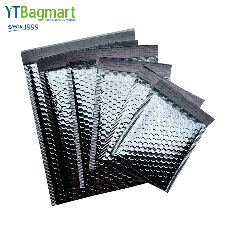 
Nice Quality Custom Logo Rose Gold Plastic Envelopes Mailing Packaging Poly Bubble Mailer Bag 