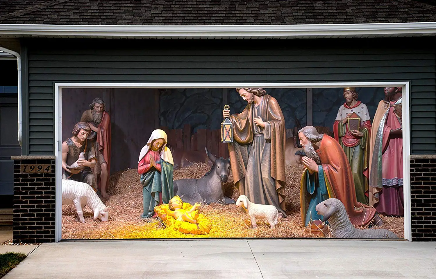 Buy Holy Night Decor Banners for 2 Car Garage Door Covers Outdoor Jesus