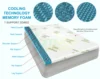 7 zone visco 3inch response gel mattress bamboo charcoal mattress pad