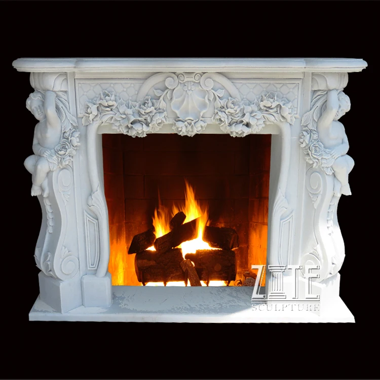 Home Decorative Stone Classic Fireplace Mantels With Columns Buy