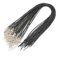 

1.5mm Waxed open Necklace Cord Handmade Bracelet Pendant Rope DIY Jewelry Making Accessories with Lobster Clasps