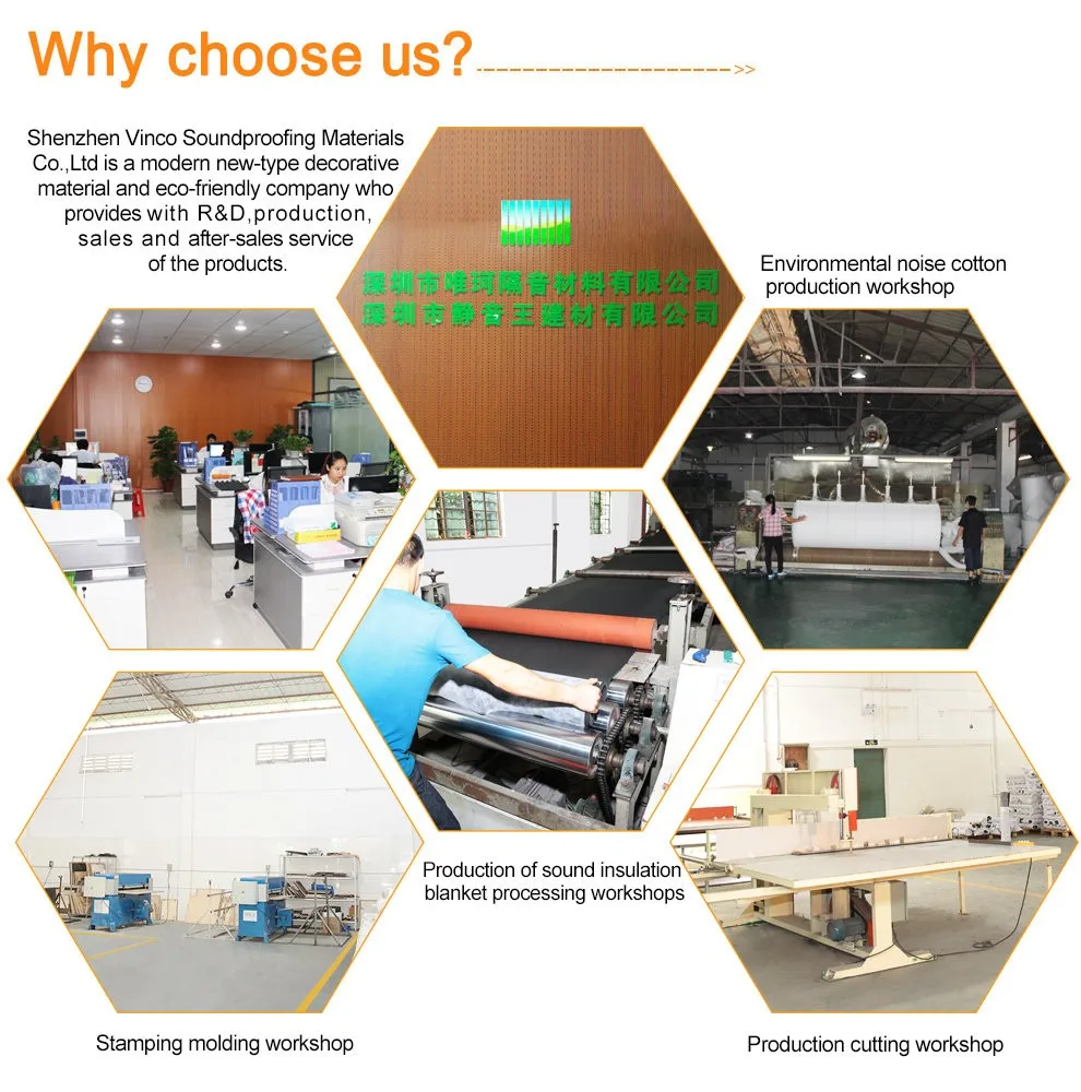 Interior Decorative Acoustic Silencer Glass Wool For Music Studio