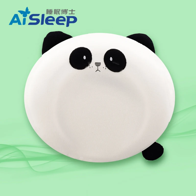 

Ailsleep New Material Flat Head Round Animal Panda Baby Bath Cushion Head Shaping Pillow