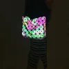 Bag Material Colorful Rainbow Reflective Fabric