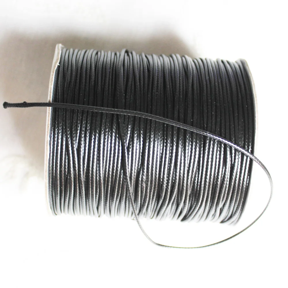 1/1.5/2MM Korean Waxed Polyester Cord Beading Thread for Jewelry Bracelet Necklace