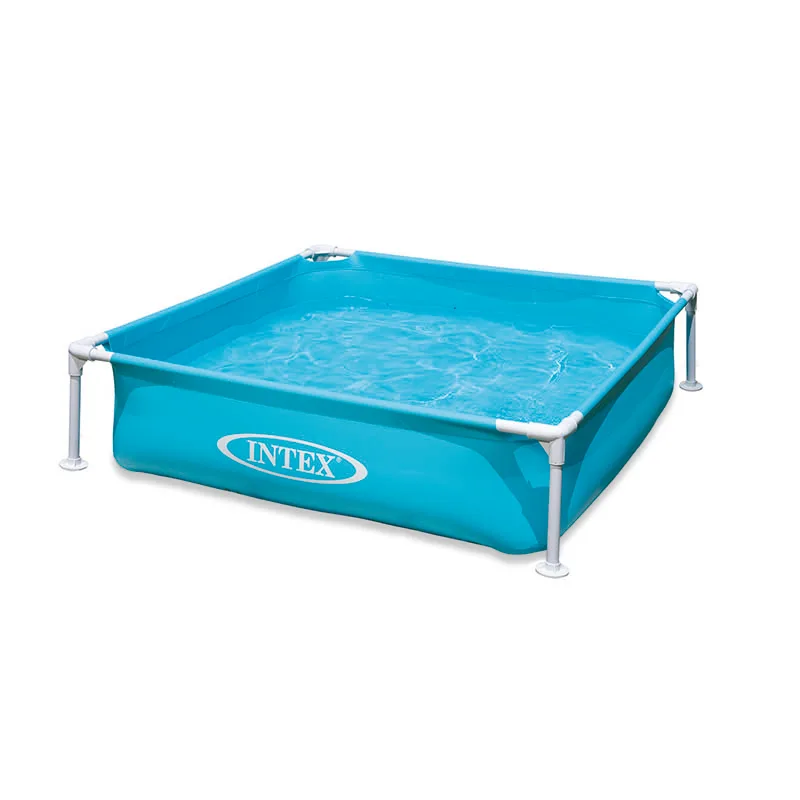 

INTEX 57173 rectangle steel bracket kids pool family children swimming pool outdoor Square Backyard Garden kids swimming pool, Picture