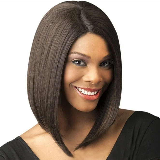 

14 Bob Wigs Short Straight Synthetic Hair Women Full Wigs