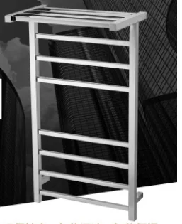 ondawarmer 7-Bar Stainless Steel Wall Mounted Electric Heated Towel Rack Warmer With Shelf 7sz