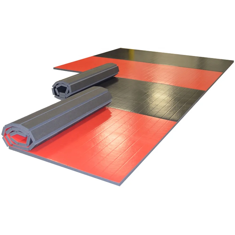 

MMA flexible roll Wrestling Mats Wall Rollout Tatami Equipement Karate Mats, Red, green, yellow, orange, black, ect