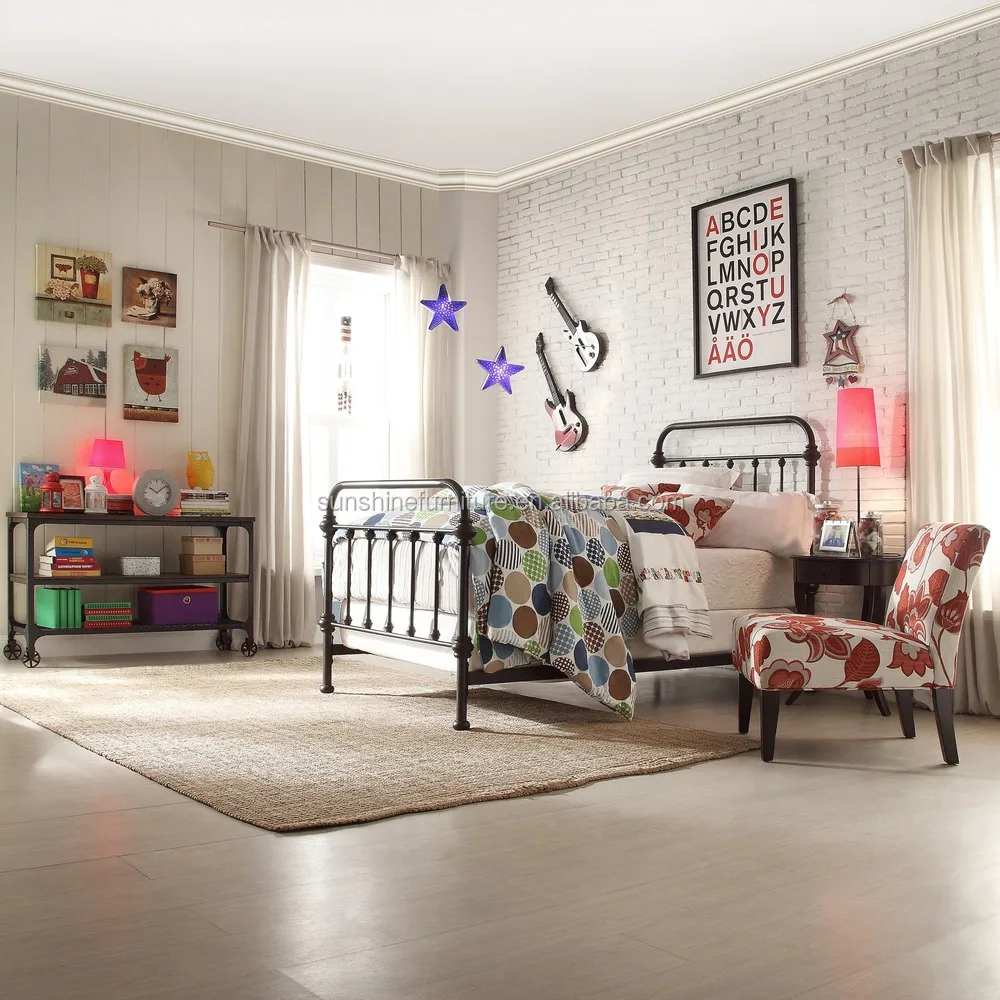 
2015 high quality antique wrought iron bed/antique wrought iron beds for sale 