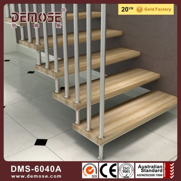 Escaleras Flotantes De Madera Modernas Con Stringer Invisible - Buy