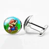 Hot Sale Popular Super Marie Time Gem Round Glass Wholesale Men's Shirts Cuff links