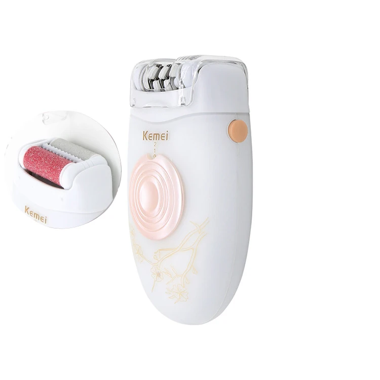 

Kemei KM-3076 Hair Removal Rechargeable Lady Epilator and Callus Remover for Hair Care Treatment Wholesale