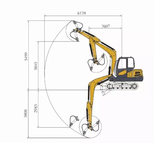 Construction small mini excavator machine price