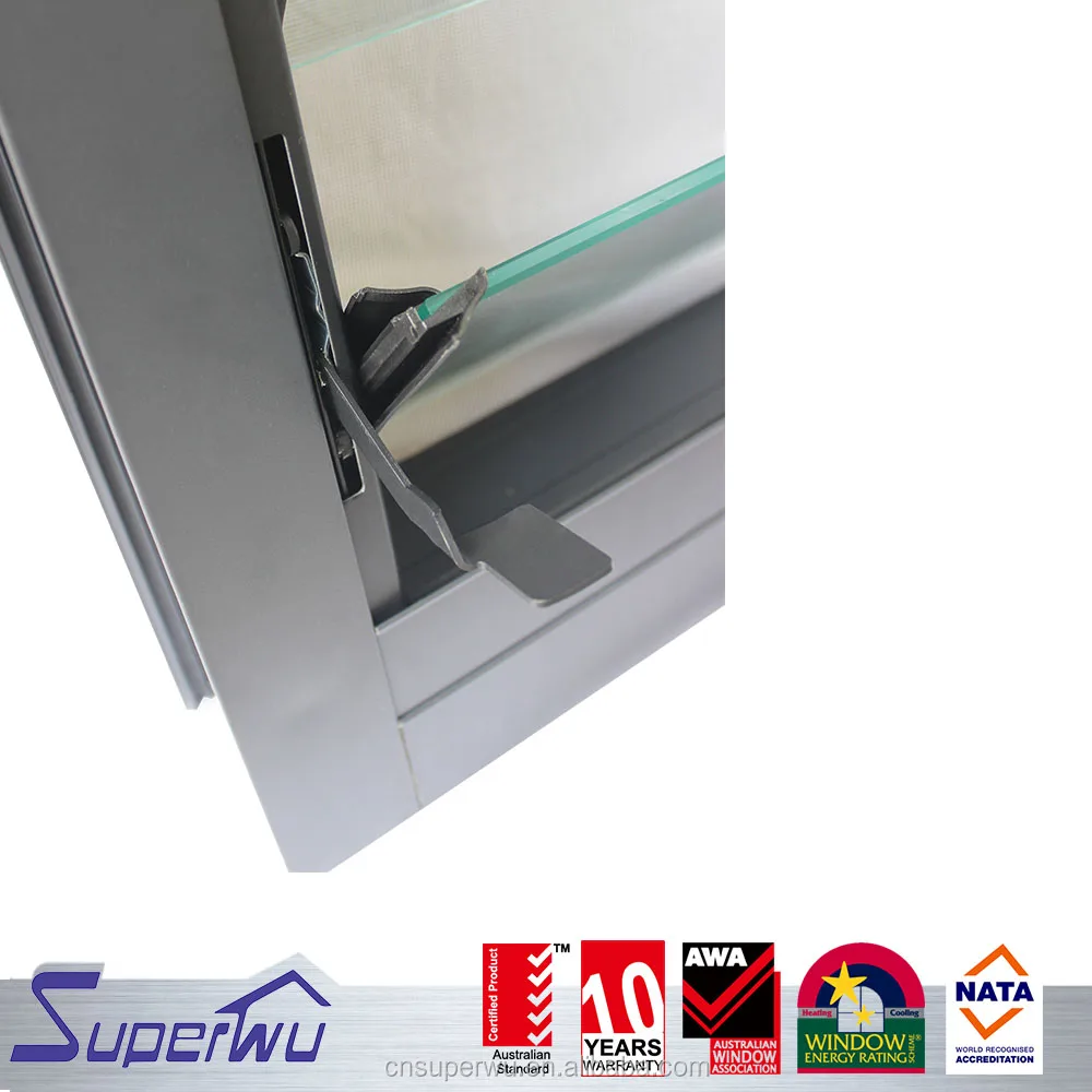 Aluminum louver windows high quality black color powder coated windows