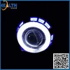 2014 round bi xenon kit projector ccfl angel eyes hid head light car projector