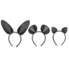 PU Leather Mouse Cat Bunny Ears Animal Cosplay Headband, BDSM Halloween Party Fetish Mask