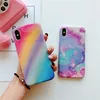 Luxury IMD silicon soft phone case for iphone 6 7 8 PLUS rainbow back cover colorful shell for iphone X XS XR Xsmax