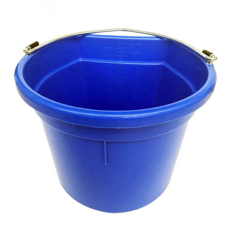 Esd 20l Plastic Flat Back Water Or Feed Buckets For Horses - Buy ...