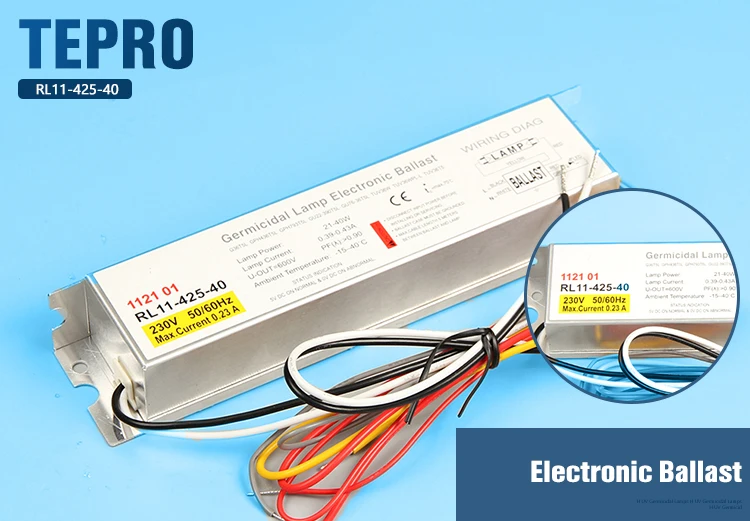 T5 T8 UvC Germicidal Light Electronic Ballasts 10W 30W 36W 40W 55W Uvc