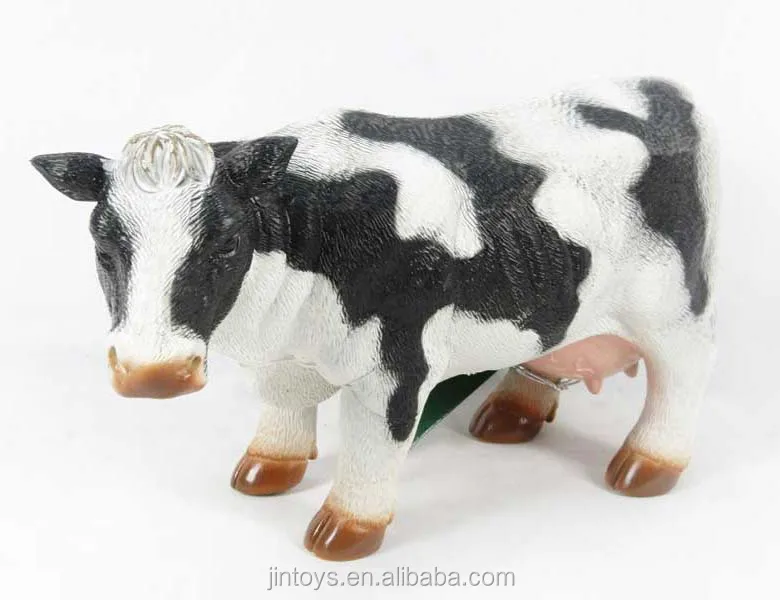 2017 New Rubber Animal Pvc Toy 9inch Milk Cow With Bb Sound - Buy Small ...