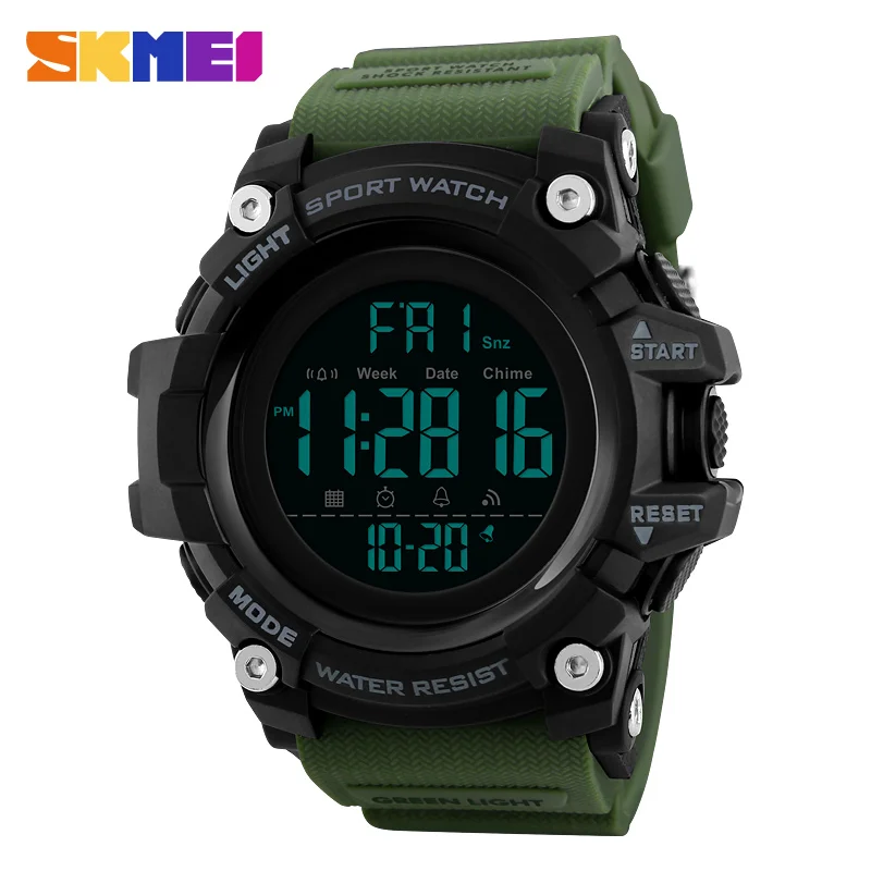 

Luxury Men Electronic Wrist Watches Military Countdown Led Clock Waterproof Chronograph Sports Digital Skmei 1384 Men Watch Hot