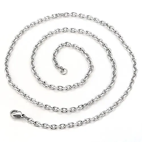 PiercingJ Mens Stainless Steel Tone Egyptian Horus Eye Symbol of Protection Eye Pendant Necklace  