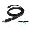 150cm Black Male to Male 18.5V-20V USB PD Type C to DC 5.5*2.5mm Multi 20 DC Tips Laptop Adapter Power Cable