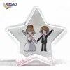 Wholesale anniversary holiday small DIY acrylic glitter water globe picture souvenir snow globe liquid photo frame