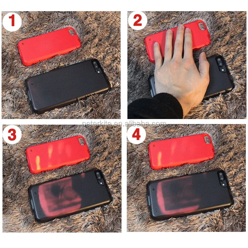 Heat Proof Phone Case Creative Thermal Induction Color Changing Pc