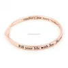 Custom saudi double sided bible quote simple gold bangles latest designs