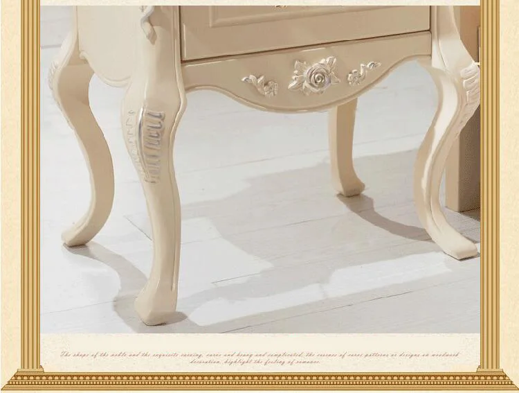 high quality bed Fashion European French Carved bed nightstands p10137