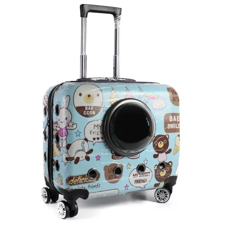 

16inch pet trolley abs pc hard luggage for dog and cat, Black/silver/green/yellow/dark blue/ so on